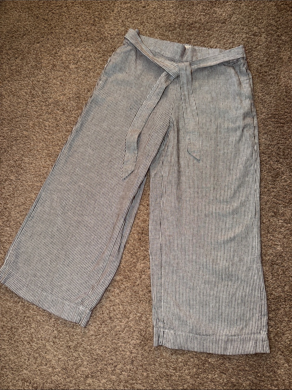 LOFT outlet linen blend cropped pants size MP